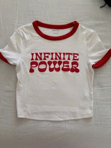 Bershka 'Infinite Power' Tee