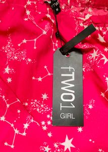 Chic One-Shoulder Star Print Dress