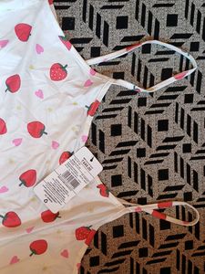 Cute Strawberry Print Nightgown