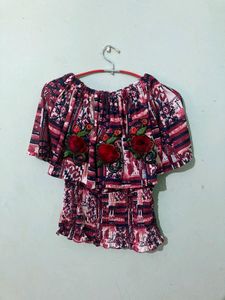 Floral Off shoulder Top
