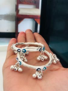 Pure Silver Kids Kada Payal (wt:-39.000g)