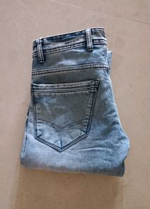 Stylish Light Blue Acid Wash Jeans