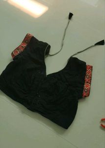 Embroidered Black Blouse