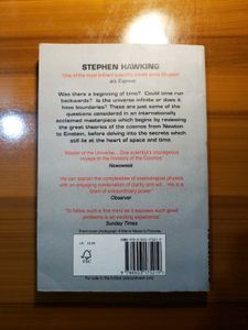 A Brief History of Time - Stephen Hawking Book