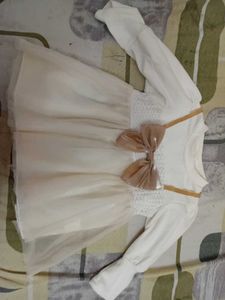Elegant Baby Dress with Bow Detail
