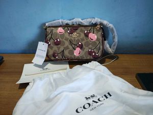 Coach Cherry Print Clutch Pouch