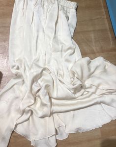 Flowy White Maxi Skirt