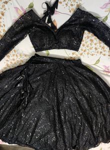 Black Lahnga Only One Time Use In Modeling Show