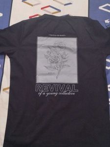 KAOUTS Black Graphic T-Shirt