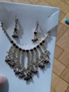 2 Necklace &amp; Earring Sets - Sterling &amp; Golden