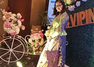 Kurti With Skirt Set Along Neck piece