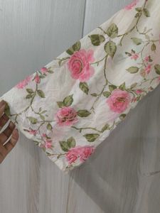 Floral Print Square Neck Top