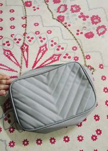 grey sling Bag