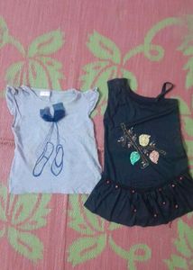 Girl's Top 4,6 Age Ke Liye Combo Offer Pack Of 4