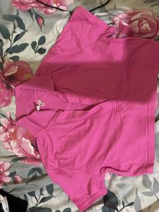 Hot Pink Crew Neck T-Shirt