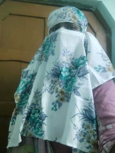 Floral Dupatta with Matching Scarf