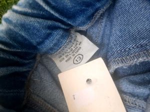 Imported Washed Light Blue Jeans Small Size