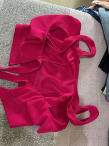 Ruffle Tie-Back Crop Top