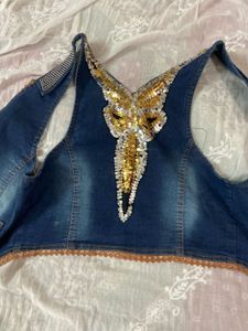 denim sequins jacket 🧥