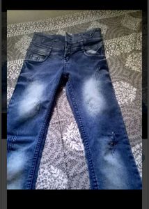 Distressed High-Waisted Jeans