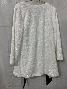 Sparkling Sequin dress with Black Ribbon Detail
