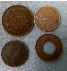 Four Indian Coins Set.Will get mix years as per