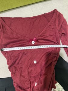 Cozy Long Sleeve Top with Lace Trim