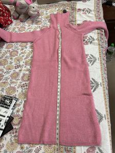 Pink Sweater Dress