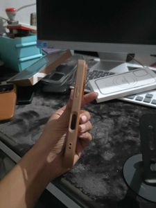Brown Phone Case with Magnetic Ring
