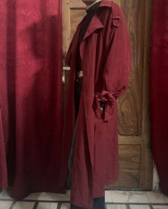 Burgundy Trench Coat