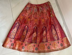 Vibrant Ethnic Lehenga Skirt with Dupatta