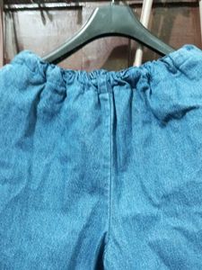 Embroidered Denim Pants