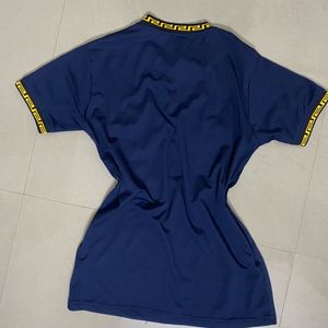 Sparkly Angel Wing Navy Top
