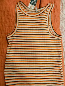Striped Ribbed Tank Top