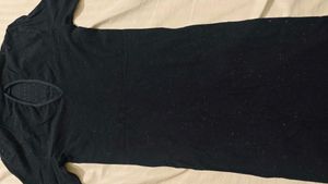 Bebe Black Studded Bodycon Dress