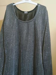Sparkling Silver Maxi Dress