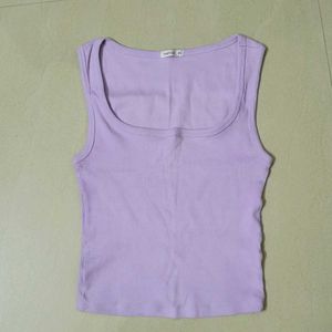 Lavender Ribbed Tank Top