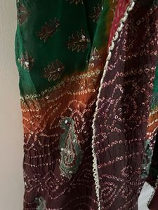 Navratri special Bandhani  Dupatta handcrafted