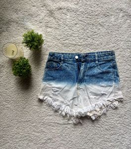 Distressed Denim Cut-Off Hot Shorts