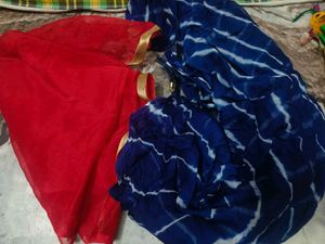 Beautiful Blue &amp; White Dupatta