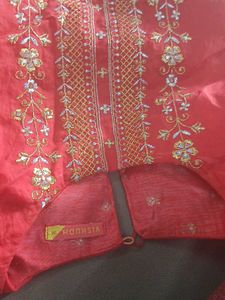 Red &amp; Gold Embroidered Kurta Set ⭐️⭐️⭐️⭐️