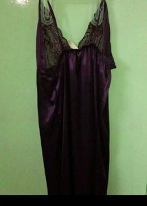 3 Pice Nighty Pink And Purlal Colour