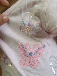 Girl's Pink Butterfly Tulle Dress
