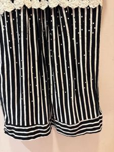 Chic Striped Crochet Top