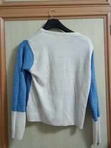Color Block Crew Neck Sweater