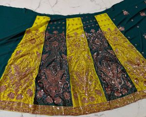 Lehenga Choli type saree