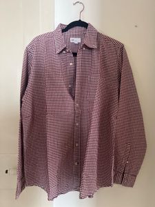 GAP SHIRT - Men's Red Gingham Button-Down Shir