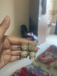Boho Jhumka Earrings