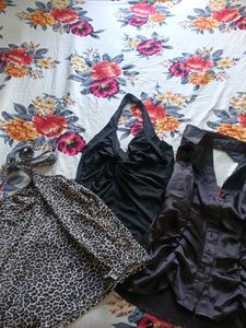 Chic Tops Bundle - Black & Leopard Print