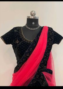 Elegant  Velvet Lehenga Choli